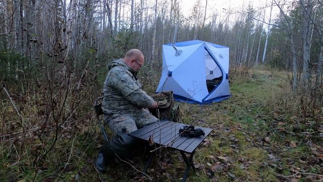 Рыбалка в Карелии. На новом озере осенью. смотреть онлайн