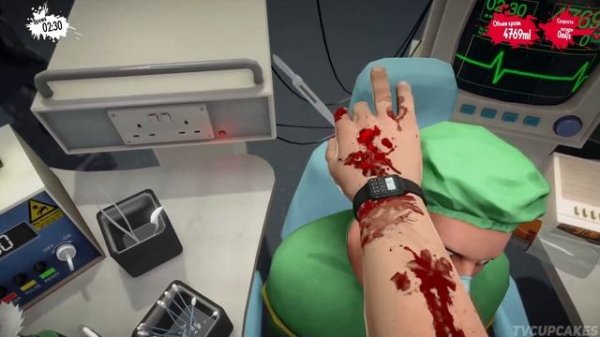Surgeon Simulator - Прохождение #4 (Пересадка глаз, Хирургия)