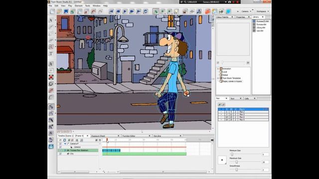 Toon Boom Studio Урок #5 Анимация походки смотреть онлайн