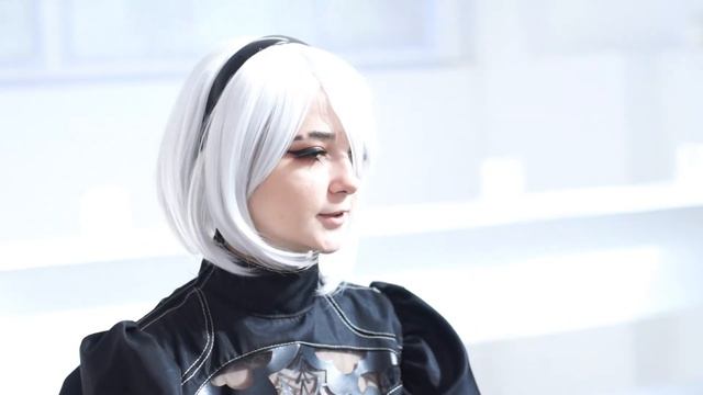 Аниме из  ,,Nier:Automata,, - 2B , интервью. #косплей #cosplay  #niercosplay #2B #9S
