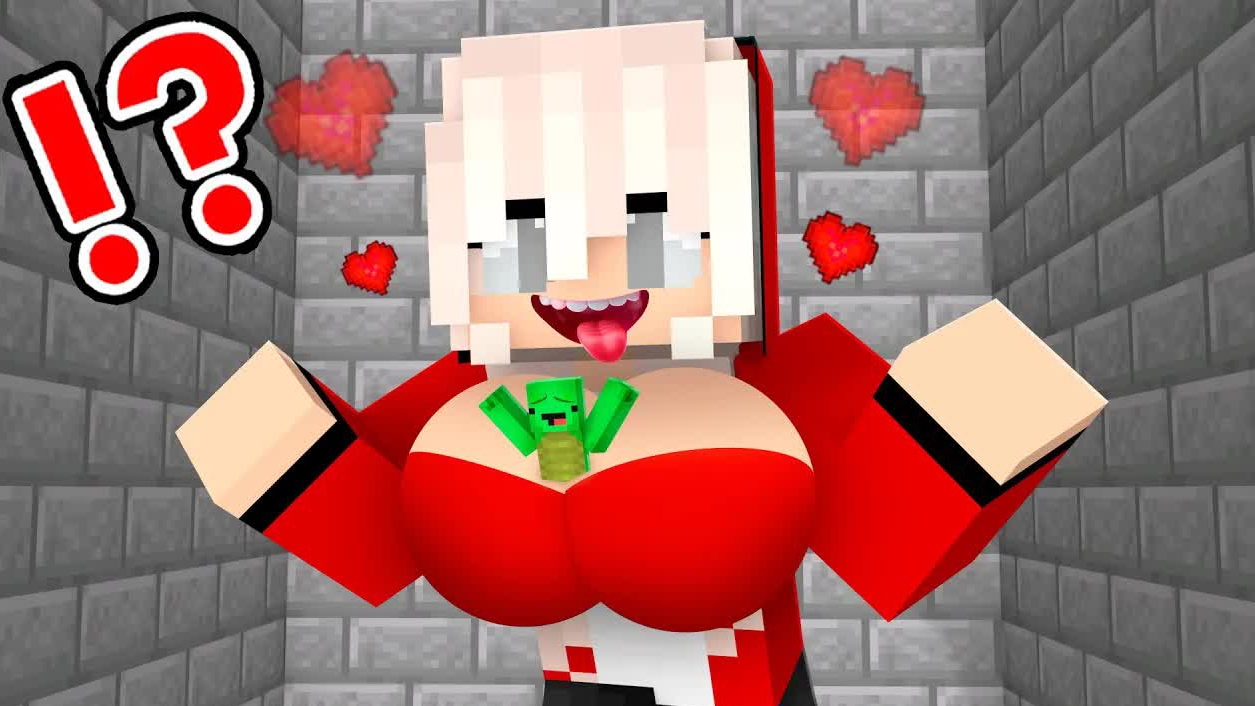 Крошечный парень против красивой девушки гиганта, майнкрафт мультфильм смотреть онлайн