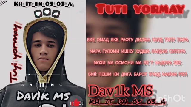 ❤️DAV1K MS_TUYI YORMAY_2023 (Давик_Мс_Туйи_Ёрмай)❤️
