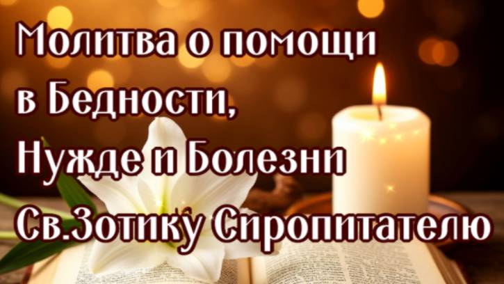 О ПОМОЩИ В БЕДНОСТИ, НУЖДЕ И БОЛЕЗНИ Зотику Сиропитателю смотреть онлайн