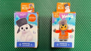 SWEET BOX С УМКОЙ! РАСПАКОВКА ВКУСНЫХ ИГРУШЕК из мультфильма  Медвежонок Умка и сюрпризы!