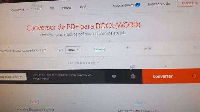 Converter PDF para DOCX (word ) on line смотреть онлайн