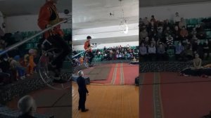 Цирковая школа  г.Дагестанские Огни.Канатоходцы. Учитель Фархатов Альберт и Фархатов Шейхан.