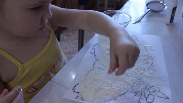 Игра-снегопад.совместное видео