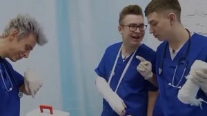 А4 стали врачами смешные  моменты глента и кобякова 😂😂😂😂