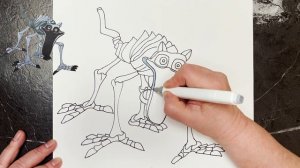 Как нарисовать кошмарный Кэтнэп | Рисуем и раскрашиваем Поппи Плейтайм 3