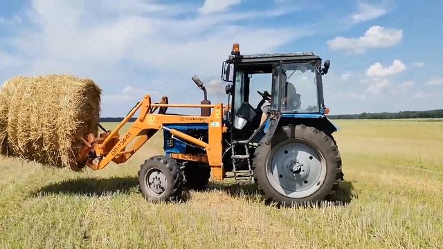 Работа на тракторе мтз-920