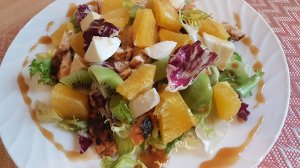Салат с апельсином и курицей