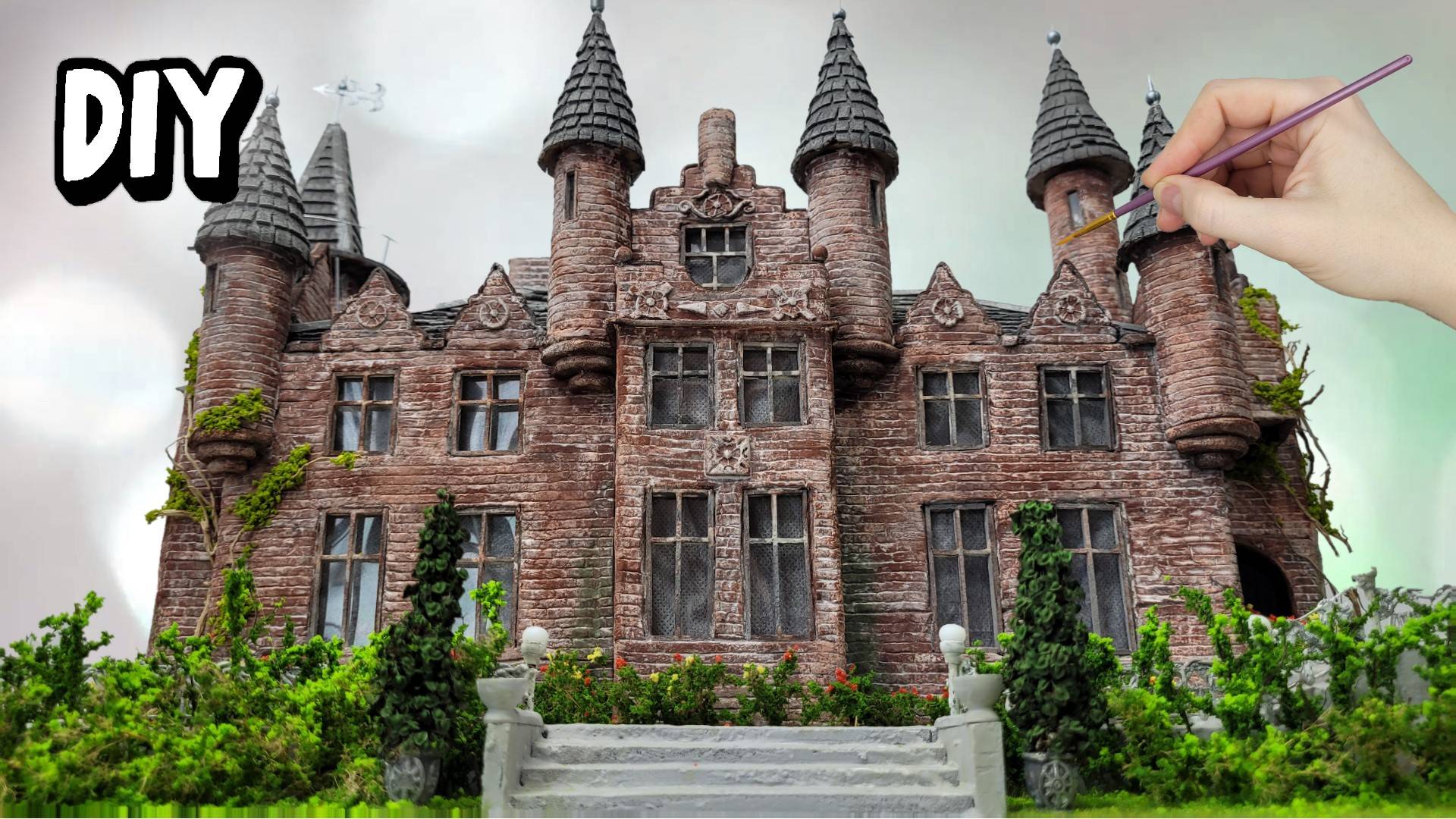 Старинный замок из картона своими руками / DIY смотреть онлайн