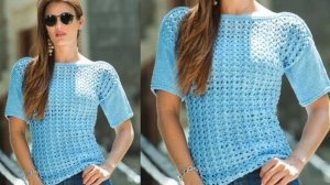 КРАСИВАЯ ЛЕТНЯЯ кофточка простым узор спицами. Вяжется очень быстро и просто.
