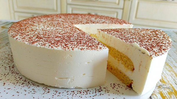 Кето Торт ванильный Буше. Рецепт торта без сахара, без глютена!