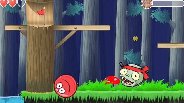 КРАСНЫЙ ШАР НАПАЛ НА ЗОМБИ ПРОТИВ РАСТЕНИЙ Несносный Шарик Plants vs zombies Red Ball 4 Мультик смотреть онлайн