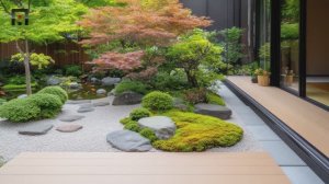 САДЫ ЯПОНИИ.  КЛАССИЧЕСКИЙ МИНИМАЛИСТСКИЙ ЯПОНСКИЙ САД  ОТКРЫТЫЙ ОАЗИС ТИШИНЫ И ПОКОЯ