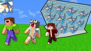 2 НУБА И ПРО ПРОТИВ ЦУНАМИ ТРАЛАЛЕЛО ТРАЛАЛА В МАЙНКРАФТ