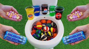 Мультики для детей. Детский Эксперимент: Баскетбольные шарики ПРОТИВ напитков. Мультики для малышей