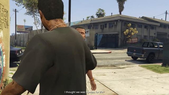 Franklin gives Lamar money scene - GTA V смотреть онлайн