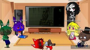Gacha Club. FNaF реагируют на "На съёмках FNaF 3 - 5 ночей с Фредди" от Винди31