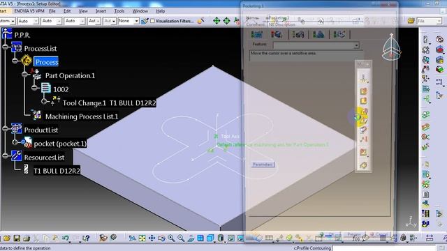 Catia CAM tutorial : Mill pocket смотреть онлайн