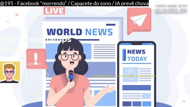 @195 - Facebook “morrendo” / Capacete do sono / IA prevê chuva смотреть онлайн