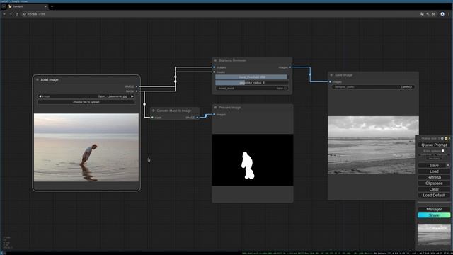 Remove objects and details from photos with AI in ComfyUI, Big Lama смотреть онлайн