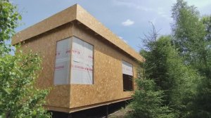 Оригинальная тема для фасада дома.Вам точно понравится.Мини-дом-каркасник. Участок с нуля.Часть №13