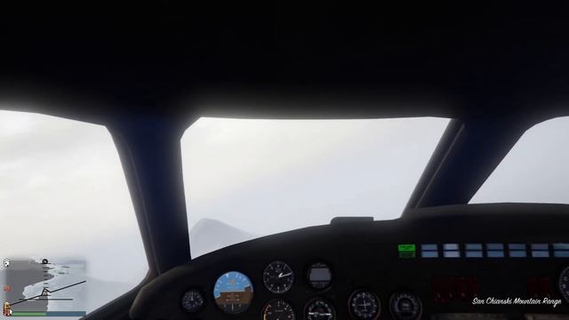 GTA 5: Flying and landing the Nimbus and the Miljet in first person, snowy weather. смотреть онлайн