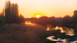 Закат на Пасху 20 апреля. Солнышко играет. Видео и аудио дорожка мои. Громко, звук убавляйте.