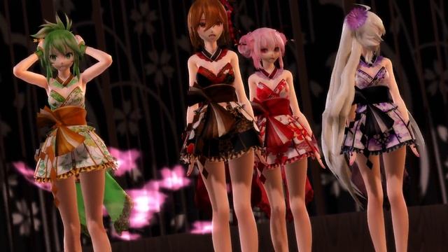 [MMD] TDA Short Kimono Meiko, Luka, Haku, Gumi - Poker Face смотреть онлайн