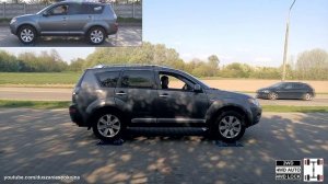 Mitsubishi Outlander II против Outlander III - тест 4х4 на роликах
