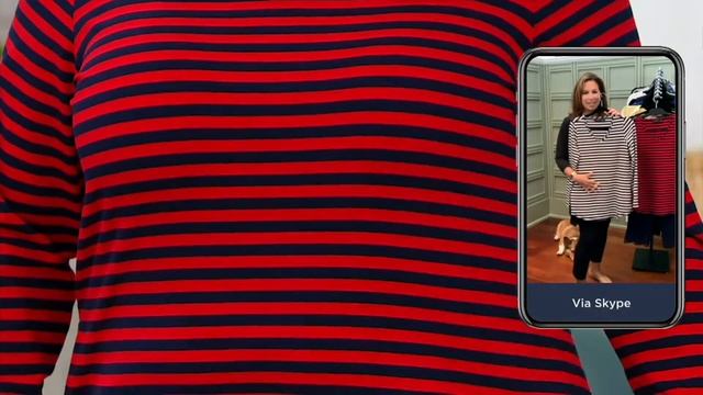 Susan Graver Weekend Yarn-Dyed Knit Tunic w/ Pockets on QVC смотреть онлайн