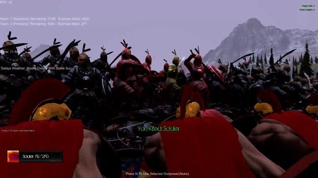 Ultimate Epic Battle Simulator (3000 спартанцев vs 10000 персов) смотреть онлайн
