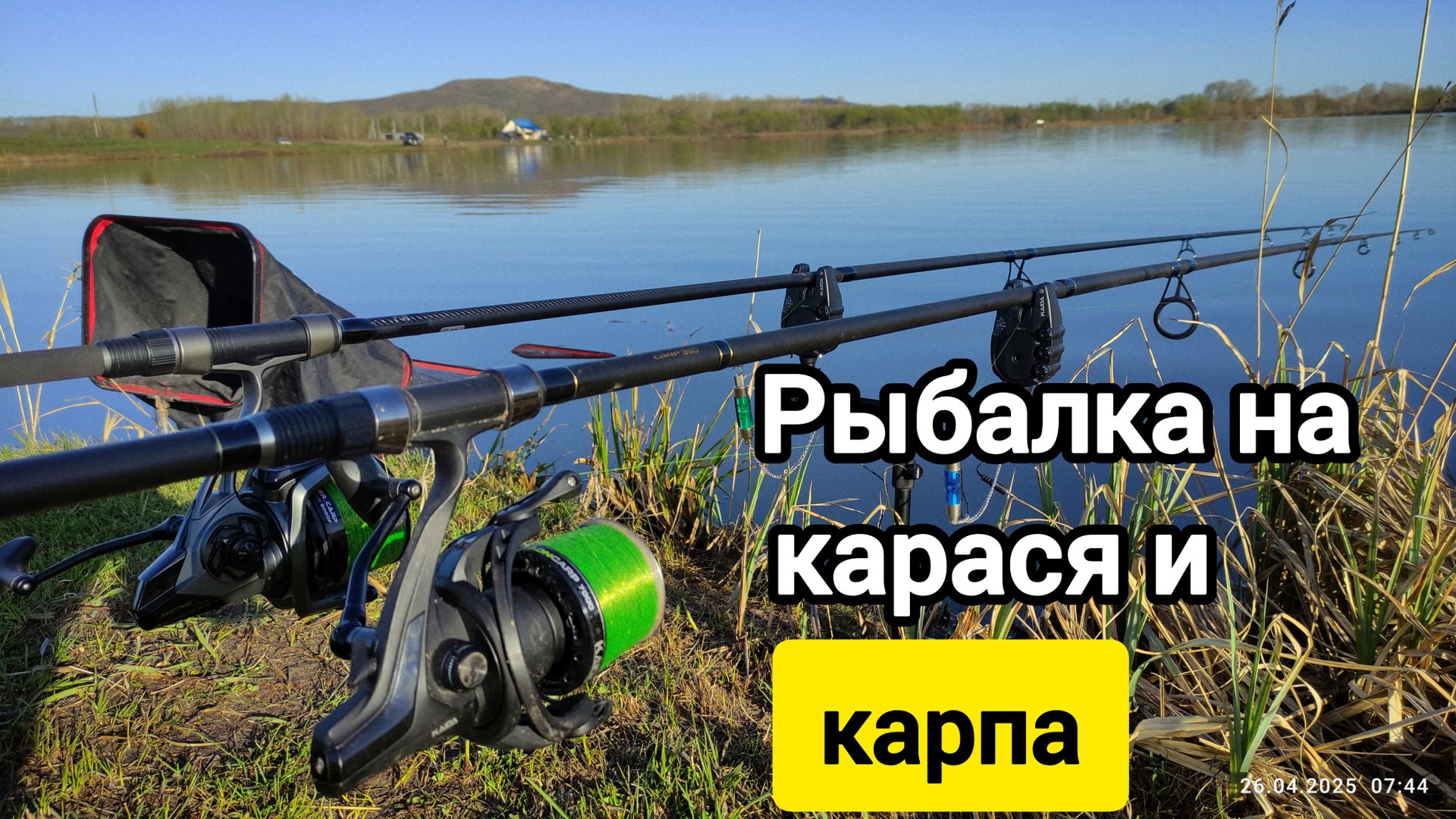 Рыбалка 2025 на карася и карпа. Донки, флэт и классический карповый монтаж #рыбалка2025 #fishing