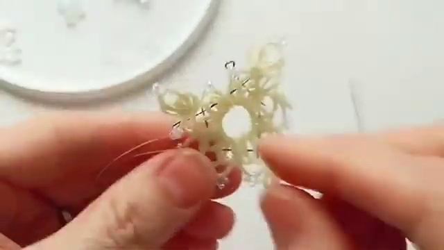 Снежинка расшивка (часть 1-я)