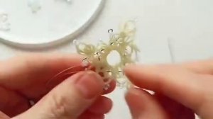 Снежинка расшивка (часть 1-я)