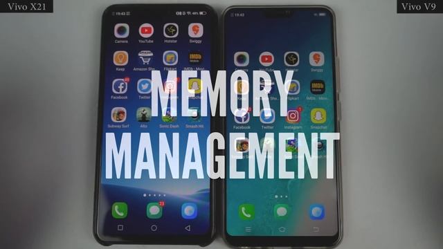 Vivo X21 vs Vivo V9 Speed Test, Memory Management test and Benchmark Scores смотреть онлайн