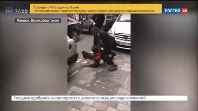 В лондонском бутике охранник напал на посетителя смотреть онлайн