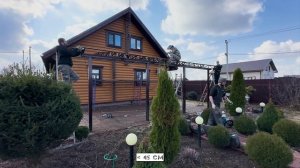 Навес к дому 8х5 #спецкаркас #навесы