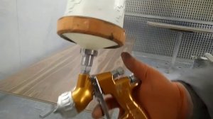 Покраска МДФ и не только. Кладём Акриловый лак,на шпон