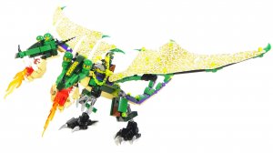 Собираем Змея Горыныча из лего -   двухголовый дракон enlighten 2311