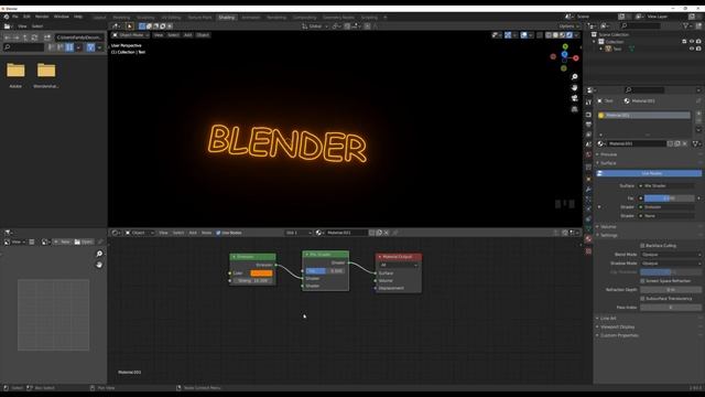 Flickering Neon Sign using Blender 2.93 смотреть онлайн
