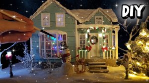 Рождественский домик из картона своими руками / DIY