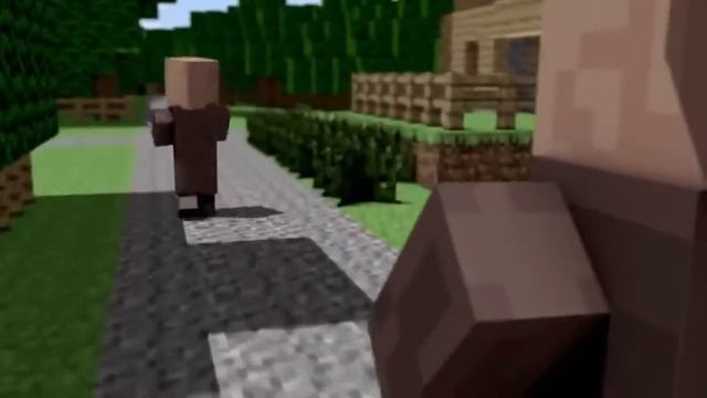 Майнкрафт деревня, прикол, смотреть онлайн