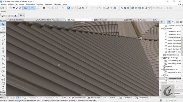 ARCHICAD. BAMBU - Sistema de Quincha . Herramienta Barandilla смотреть онлайн