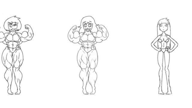 рост мышц девушки смотреть онлайн