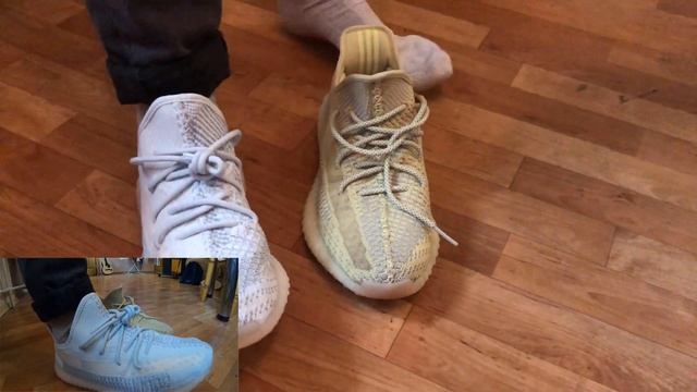 Yeezy Boost 350 Cloud White Reflective - Первый Unboxing в России