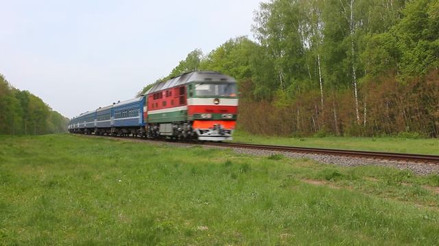 ТЭП70-0369?* (БЧ, ТЧ-15 Орша) с поездом №676 Брест -  Гомель (БЧ)