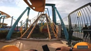 Поездка от первого лица на аттракционе | Подвесные семейные горки | Мехико